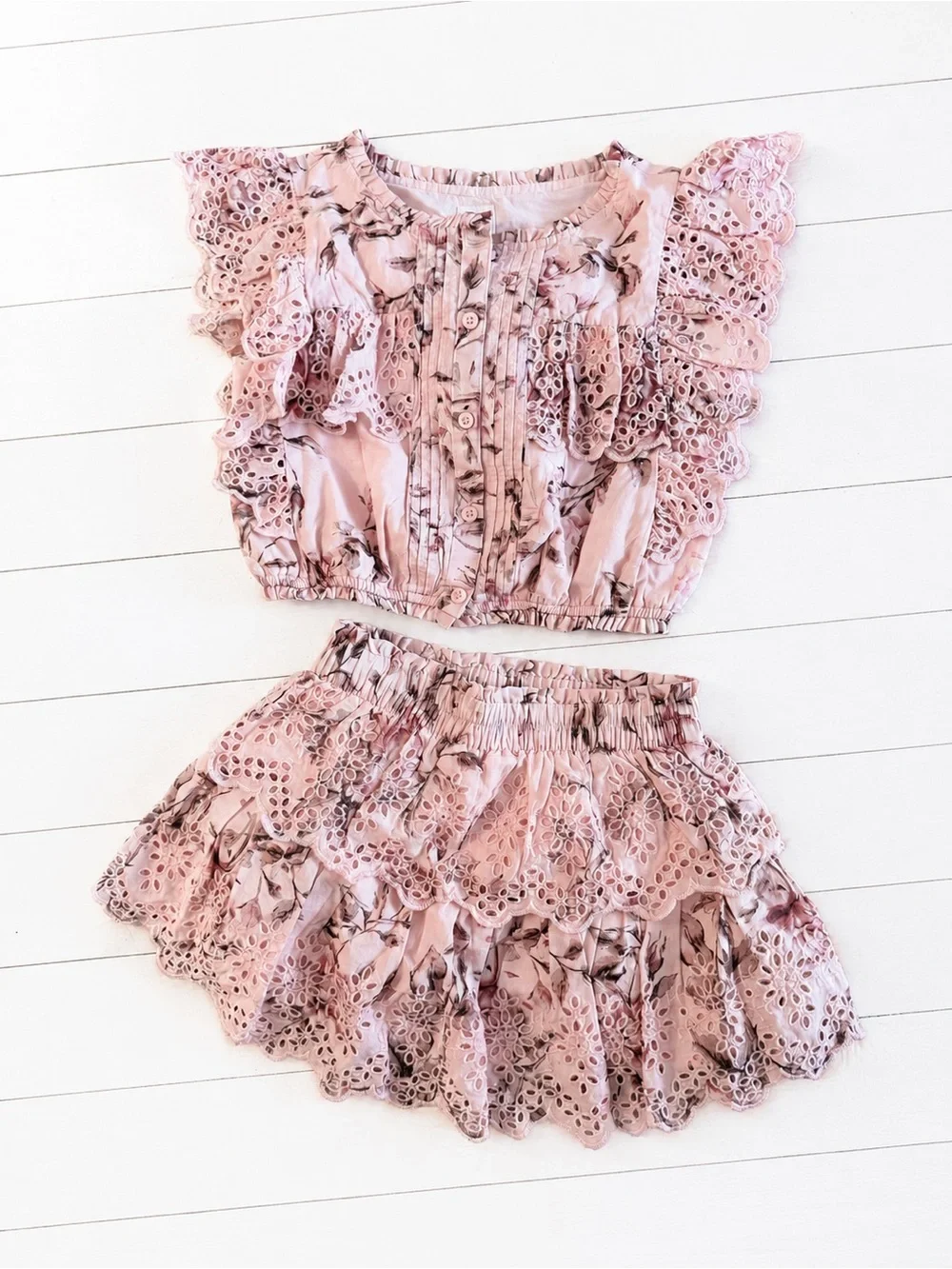 GAP x Love Shack Fancy Floral Set            Girls Size Small